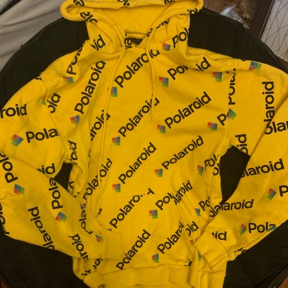 Polaroid Bright Yellow Men's Hoodie - Picture 1 of 1